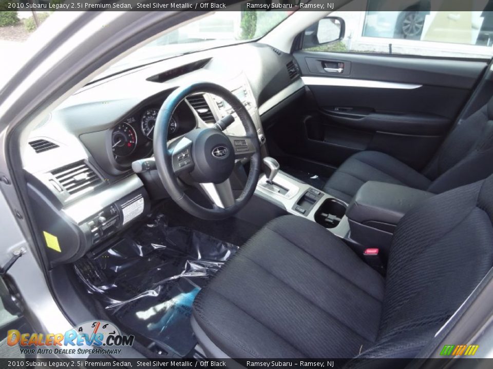 2010 Subaru Legacy 2.5i Premium Sedan Steel Silver Metallic / Off Black Photo #14