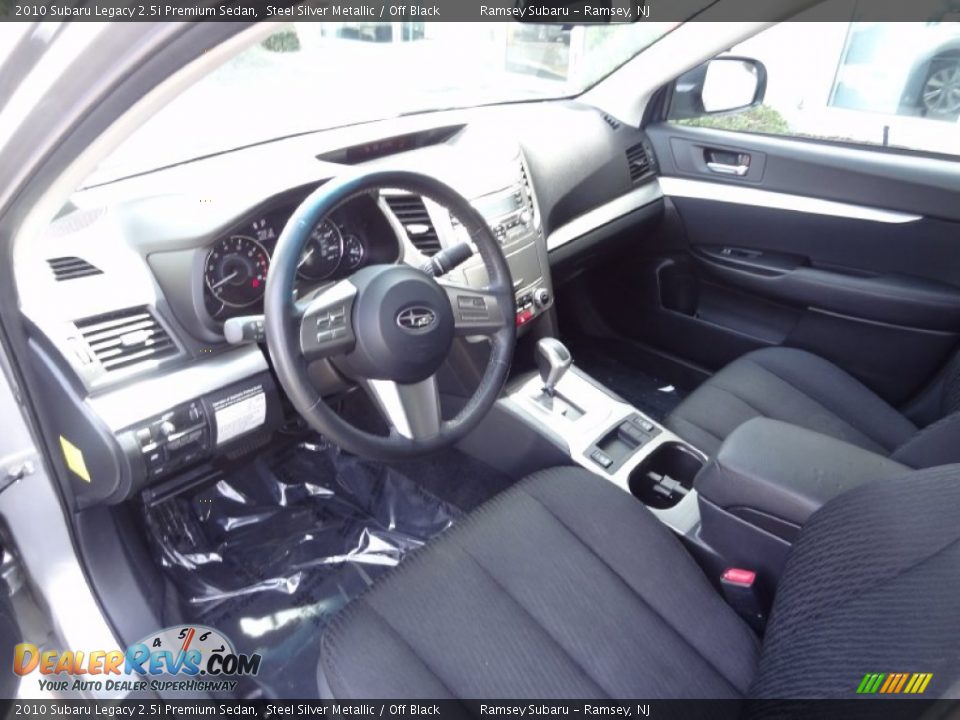 2010 Subaru Legacy 2.5i Premium Sedan Steel Silver Metallic / Off Black Photo #15