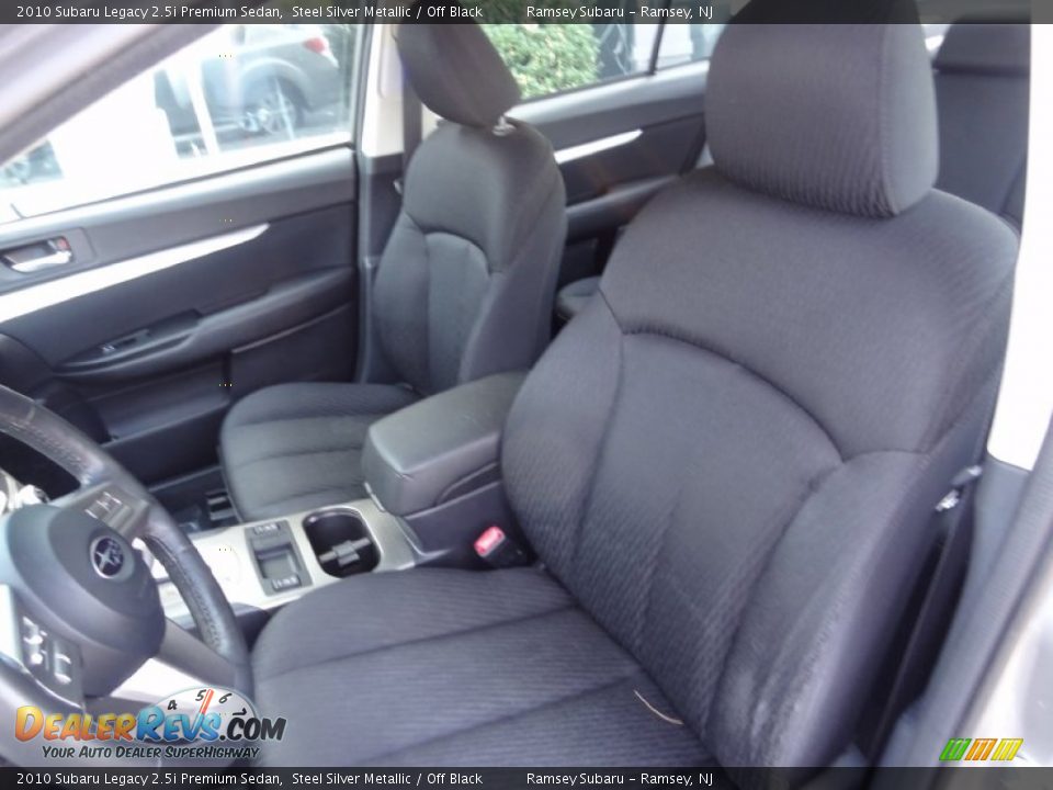 2010 Subaru Legacy 2.5i Premium Sedan Steel Silver Metallic / Off Black Photo #16