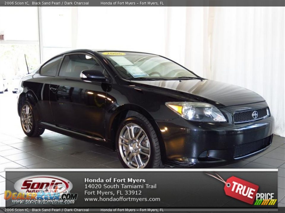 2006 Scion tC Black Sand Pearl / Dark Charcoal Photo #1