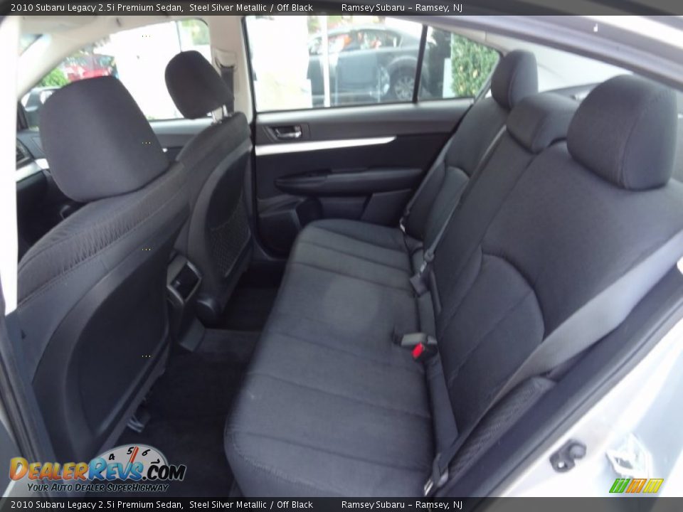 2010 Subaru Legacy 2.5i Premium Sedan Steel Silver Metallic / Off Black Photo #17