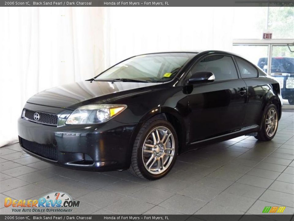 2006 Scion tC Black Sand Pearl / Dark Charcoal Photo #3