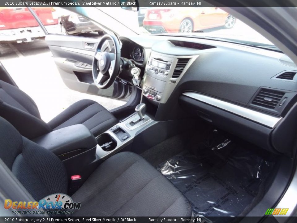 2010 Subaru Legacy 2.5i Premium Sedan Steel Silver Metallic / Off Black Photo #21
