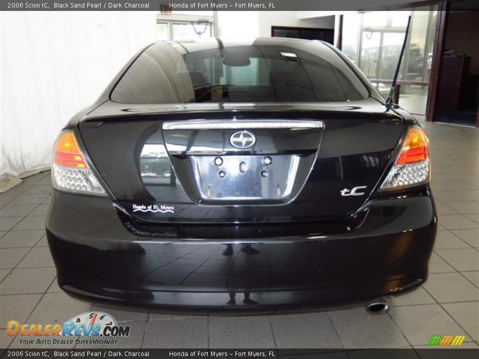 2006 Scion tC Black Sand Pearl / Dark Charcoal Photo #6