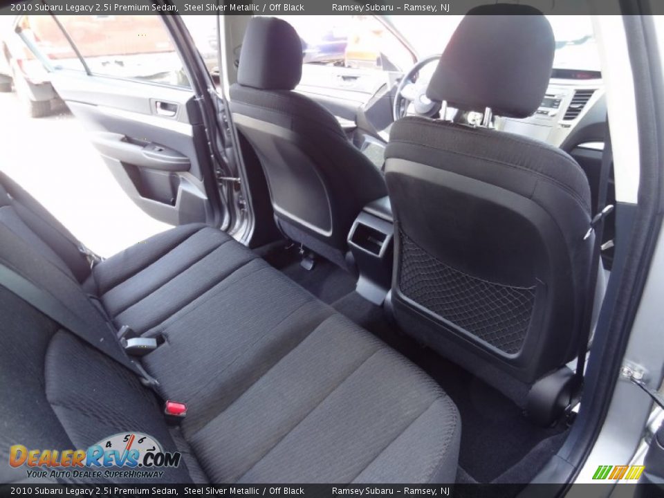 2010 Subaru Legacy 2.5i Premium Sedan Steel Silver Metallic / Off Black Photo #24