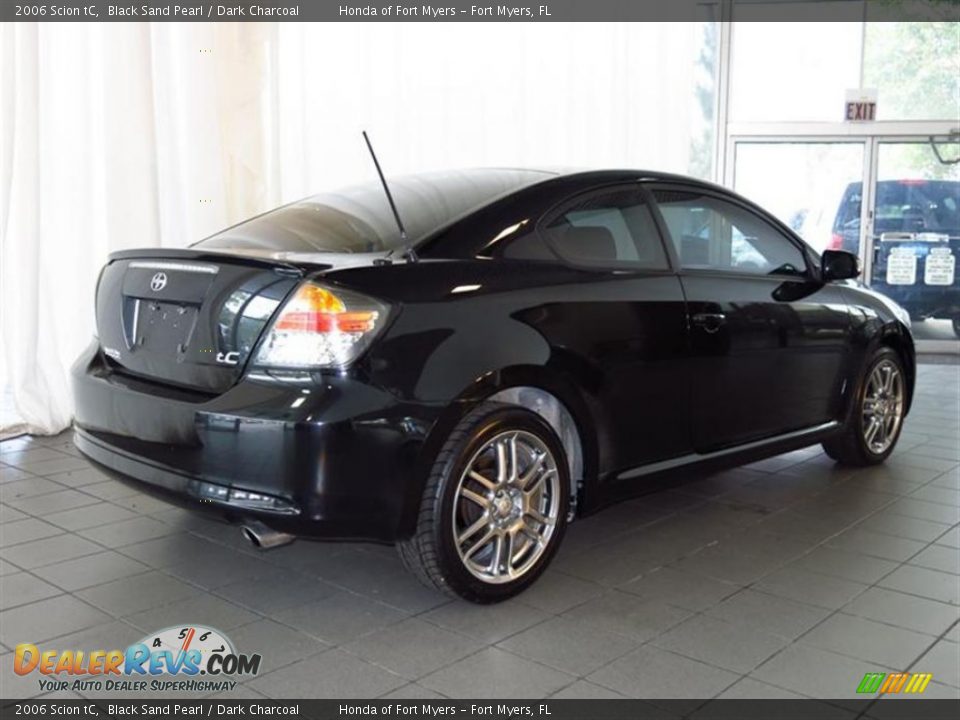 2006 Scion tC Black Sand Pearl / Dark Charcoal Photo #7
