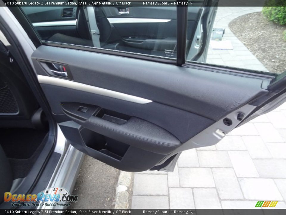 2010 Subaru Legacy 2.5i Premium Sedan Steel Silver Metallic / Off Black Photo #26