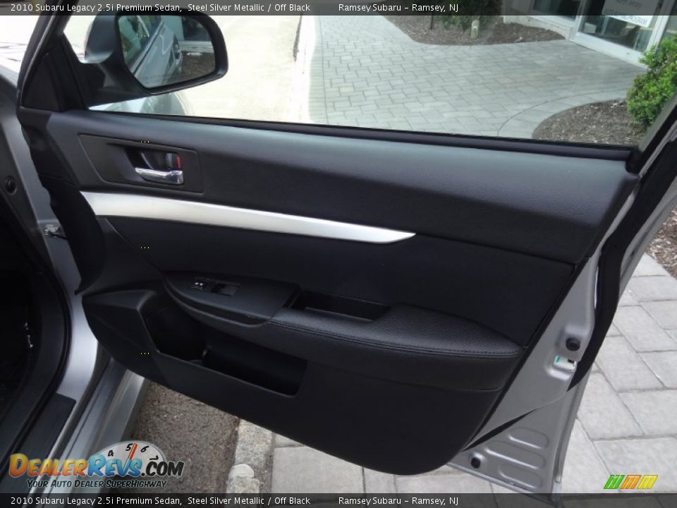 2010 Subaru Legacy 2.5i Premium Sedan Steel Silver Metallic / Off Black Photo #27