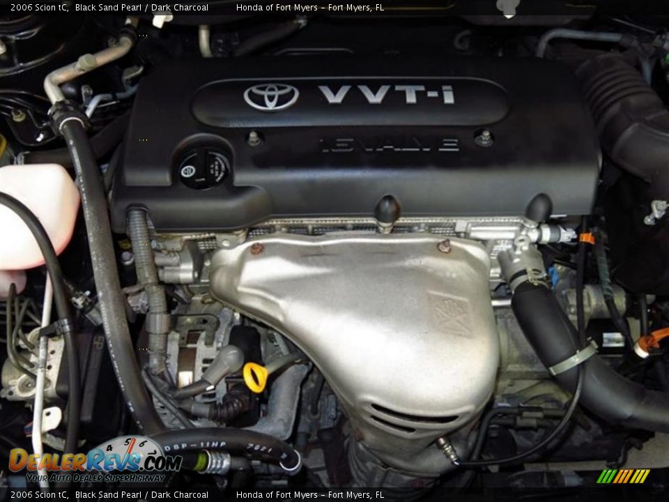 2006 Scion tC Black Sand Pearl / Dark Charcoal Photo #10