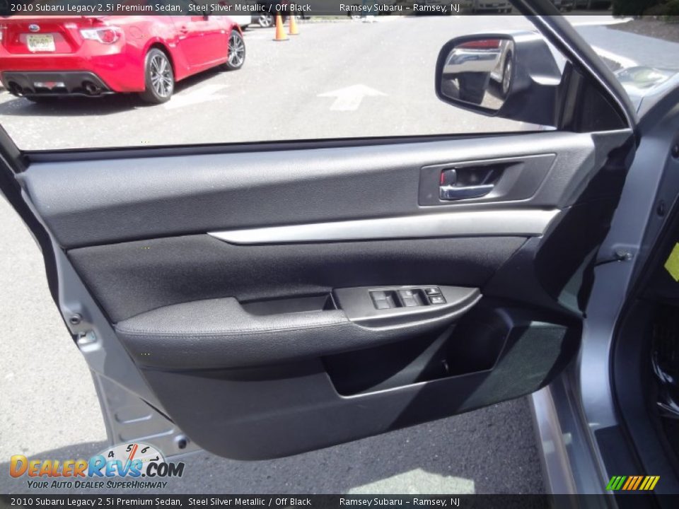 2010 Subaru Legacy 2.5i Premium Sedan Steel Silver Metallic / Off Black Photo #29