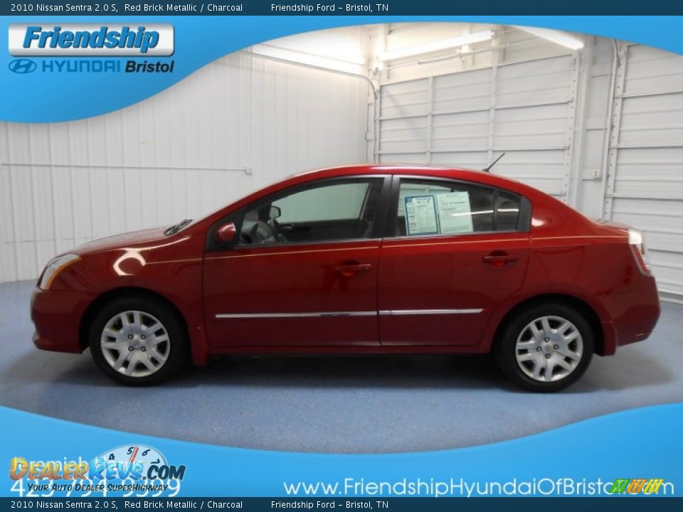 2010 Nissan Sentra 2.0 S Red Brick Metallic / Charcoal Photo #1