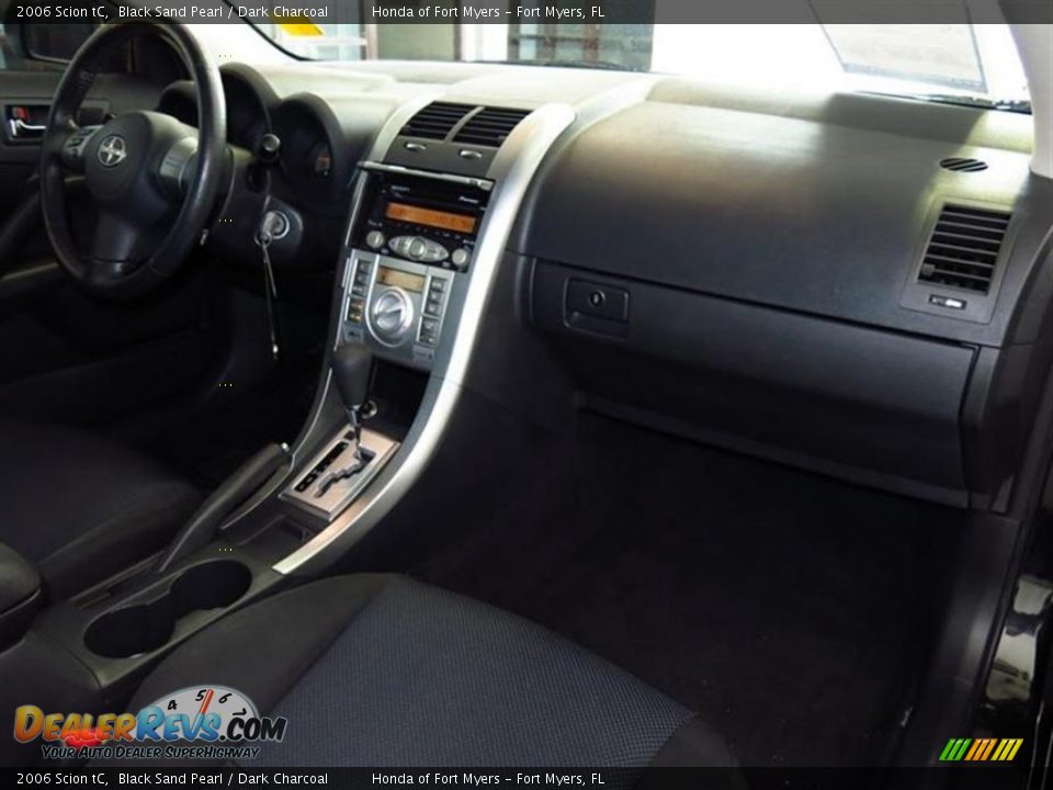 2006 Scion tC Black Sand Pearl / Dark Charcoal Photo #11