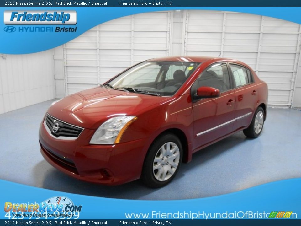 2010 Nissan Sentra 2.0 S Red Brick Metallic / Charcoal Photo #2