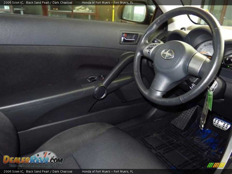 2006 Scion tC Black Sand Pearl / Dark Charcoal Photo #12