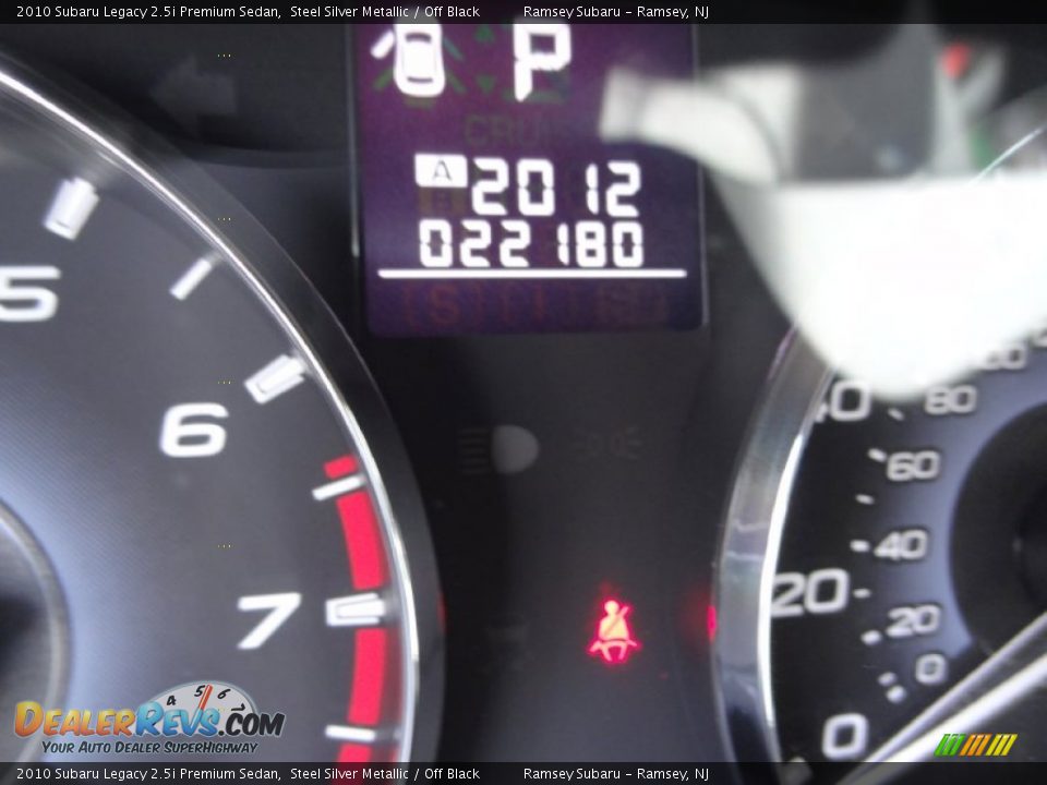 2010 Subaru Legacy 2.5i Premium Sedan Steel Silver Metallic / Off Black Photo #31