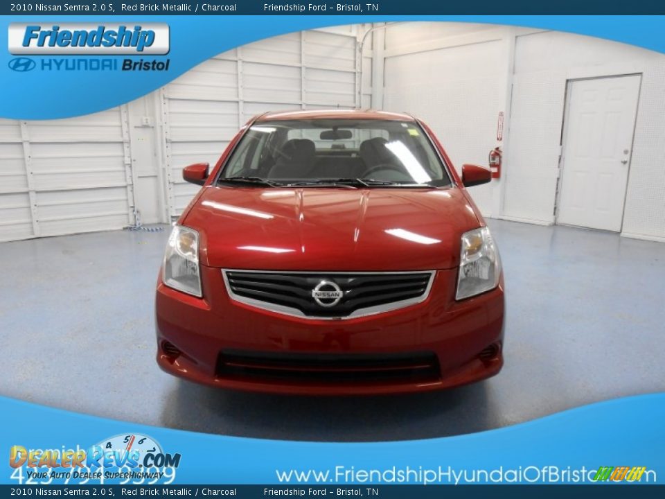 2010 Nissan Sentra 2.0 S Red Brick Metallic / Charcoal Photo #3