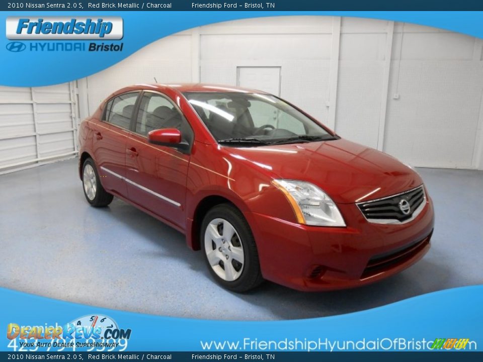 2010 Nissan Sentra 2.0 S Red Brick Metallic / Charcoal Photo #4