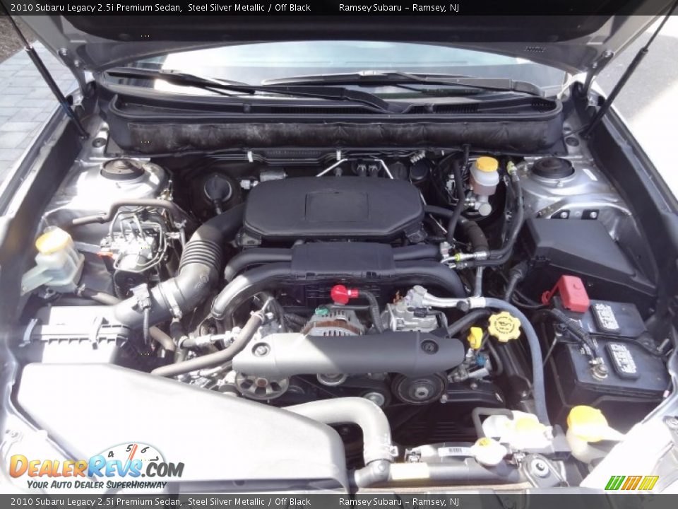 2010 Subaru Legacy 2.5i Premium Sedan Steel Silver Metallic / Off Black Photo #33