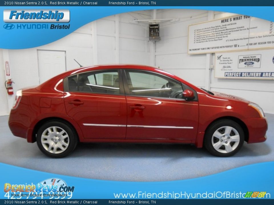2010 Nissan Sentra 2.0 S Red Brick Metallic / Charcoal Photo #5