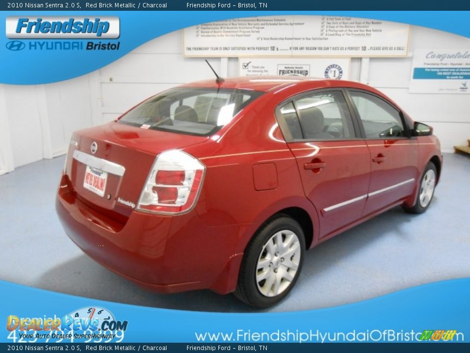 2010 Nissan Sentra 2.0 S Red Brick Metallic / Charcoal Photo #6