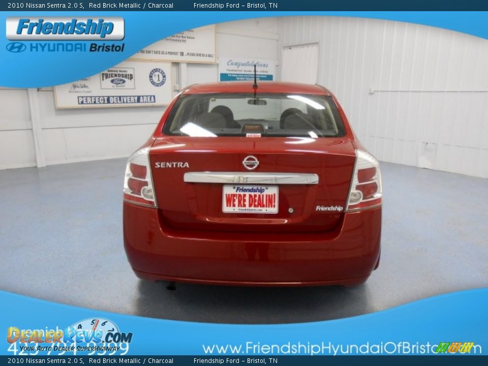 2010 Nissan Sentra 2.0 S Red Brick Metallic / Charcoal Photo #7