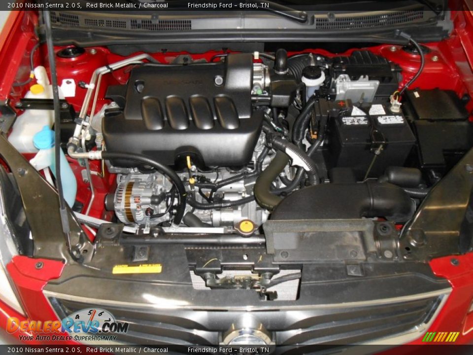 2010 Nissan Sentra 2.0 S Red Brick Metallic / Charcoal Photo #9