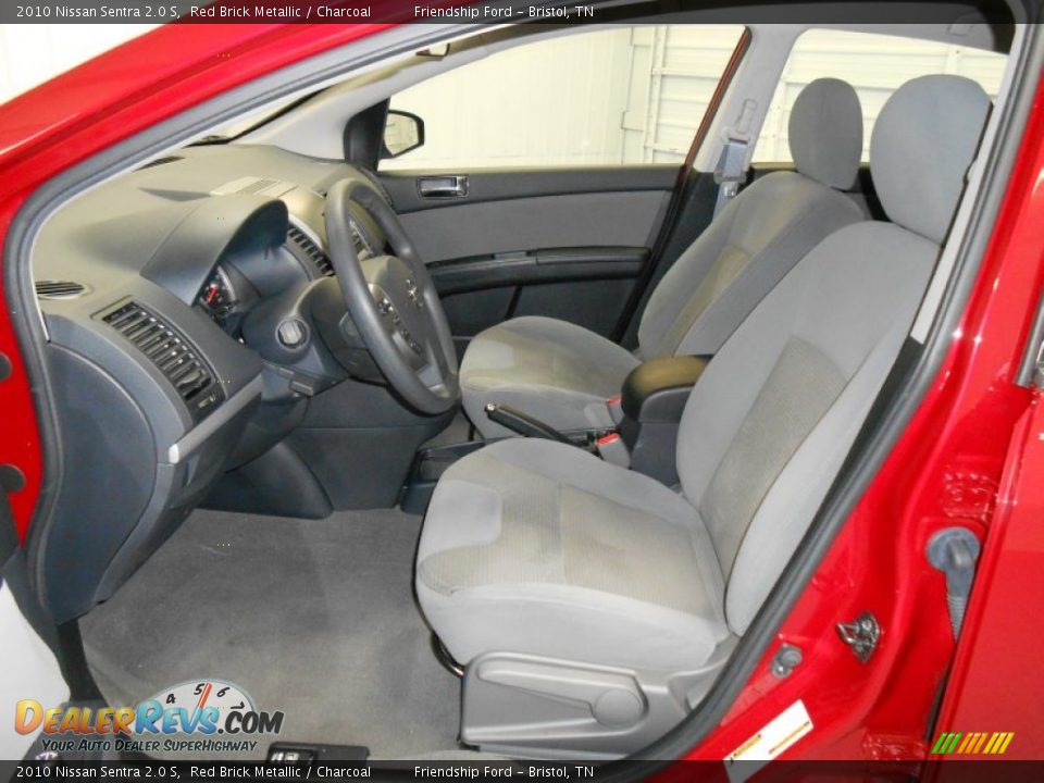 2010 Nissan Sentra 2.0 S Red Brick Metallic / Charcoal Photo #11