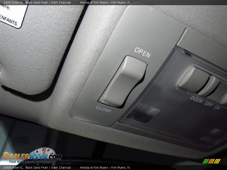 2006 Scion tC Black Sand Pearl / Dark Charcoal Photo #20