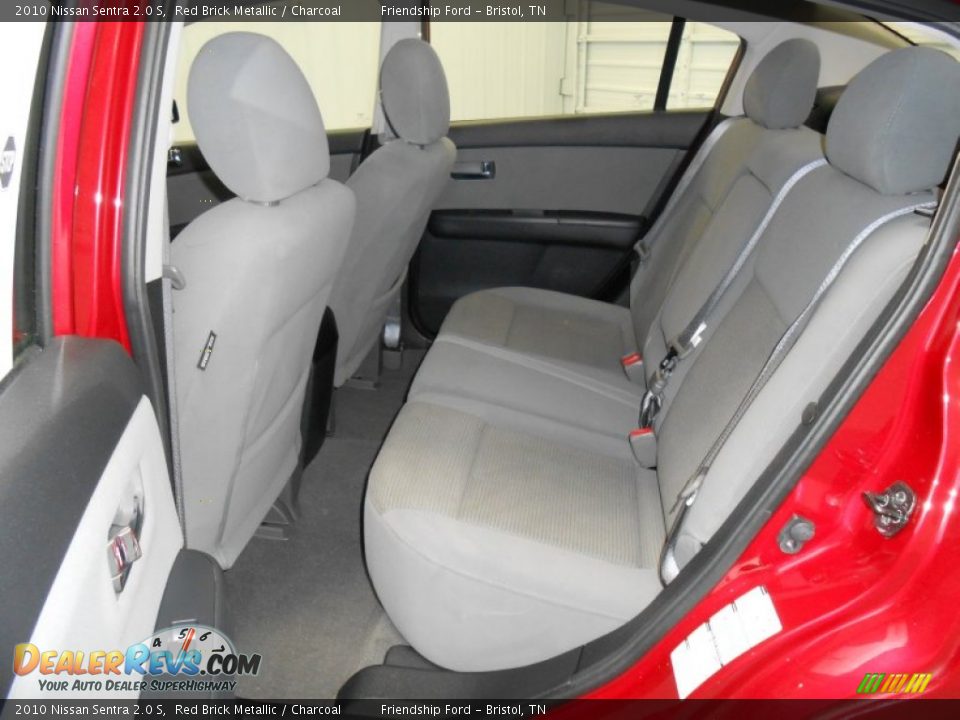 2010 Nissan Sentra 2.0 S Red Brick Metallic / Charcoal Photo #14