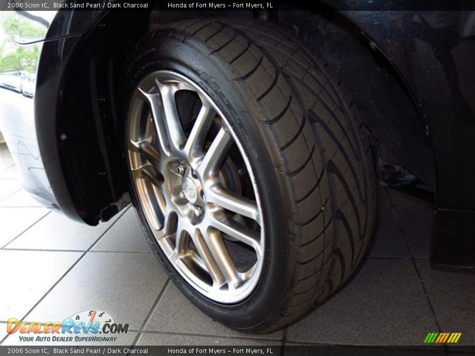 2006 Scion tC Black Sand Pearl / Dark Charcoal Photo #26