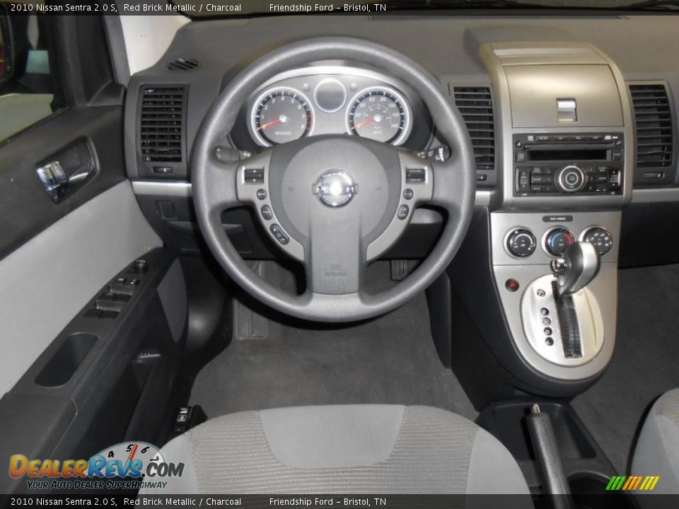 2010 Nissan Sentra 2.0 S Red Brick Metallic / Charcoal Photo #23