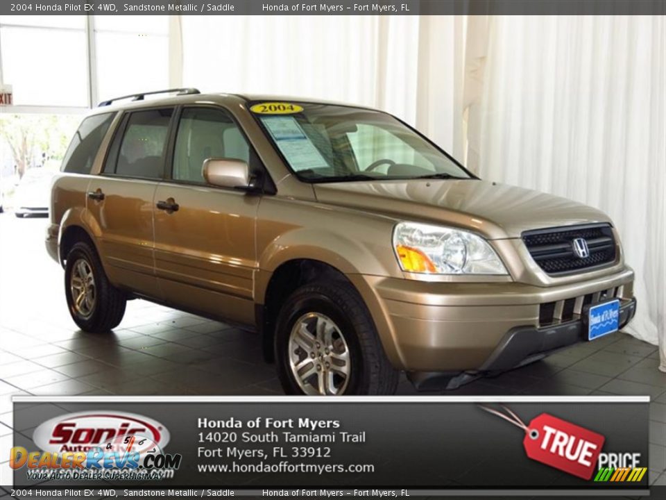 2004 Honda Pilot EX 4WD Sandstone Metallic / Saddle Photo #1