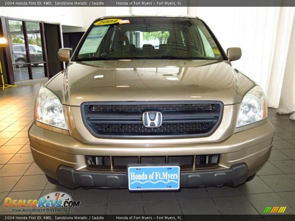 2004 Honda Pilot EX 4WD Sandstone Metallic / Saddle Photo #2