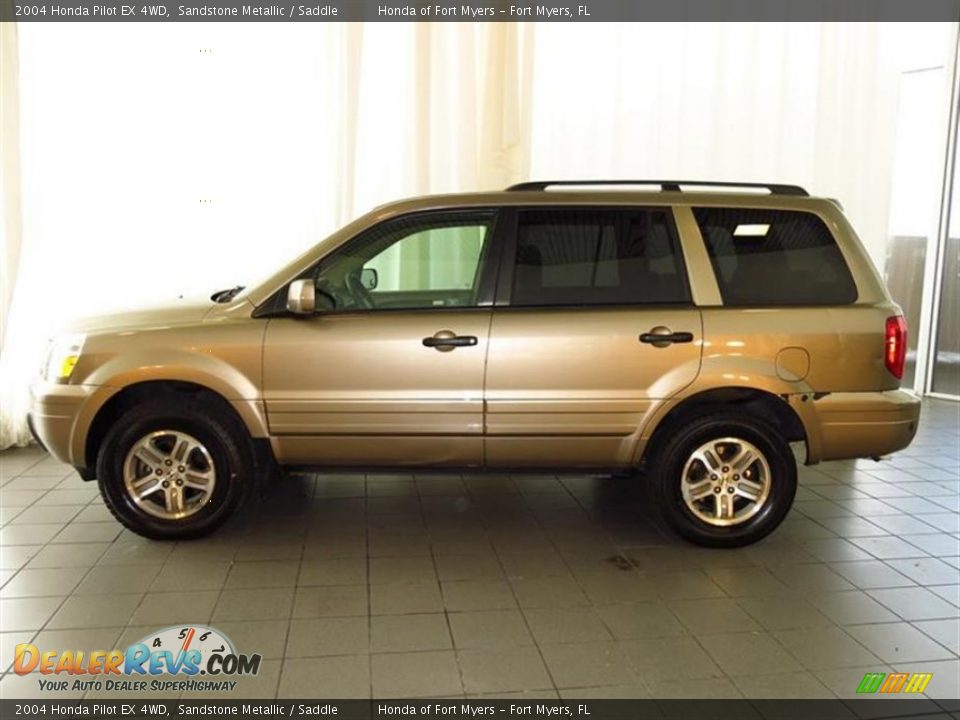 2004 Honda Pilot EX 4WD Sandstone Metallic / Saddle Photo #4