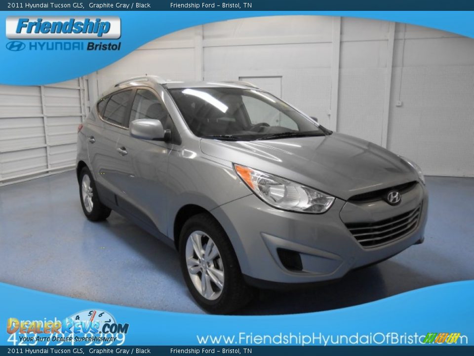 2011 Hyundai Tucson GLS Graphite Gray / Black Photo #4