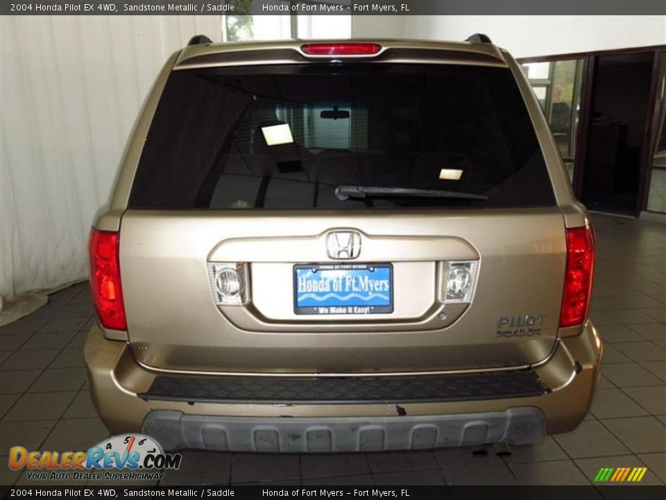 2004 Honda Pilot EX 4WD Sandstone Metallic / Saddle Photo #6