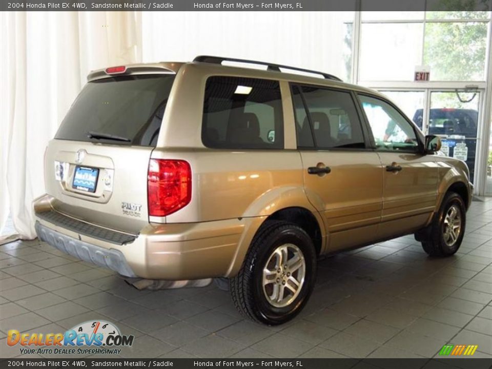 2004 Honda Pilot EX 4WD Sandstone Metallic / Saddle Photo #7