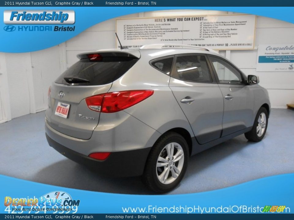 2011 Hyundai Tucson GLS Graphite Gray / Black Photo #6