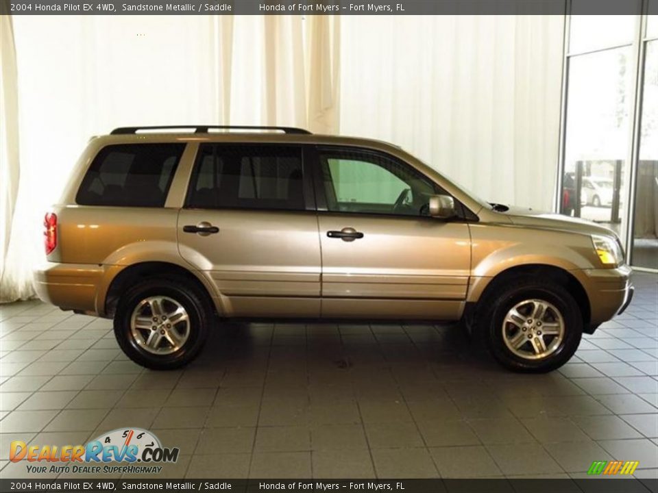 2004 Honda Pilot EX 4WD Sandstone Metallic / Saddle Photo #8