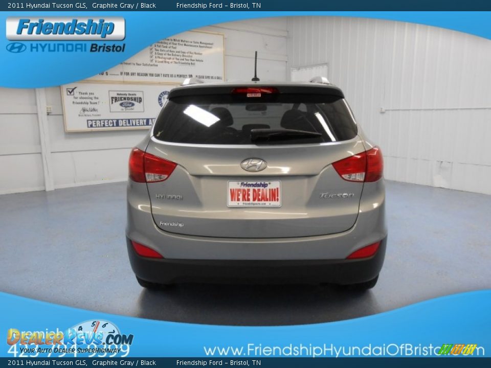 2011 Hyundai Tucson GLS Graphite Gray / Black Photo #7
