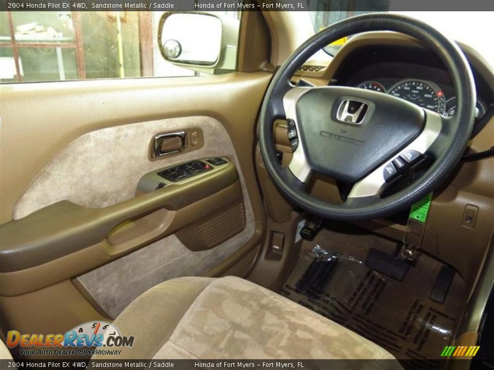 2004 Honda Pilot EX 4WD Sandstone Metallic / Saddle Photo #12