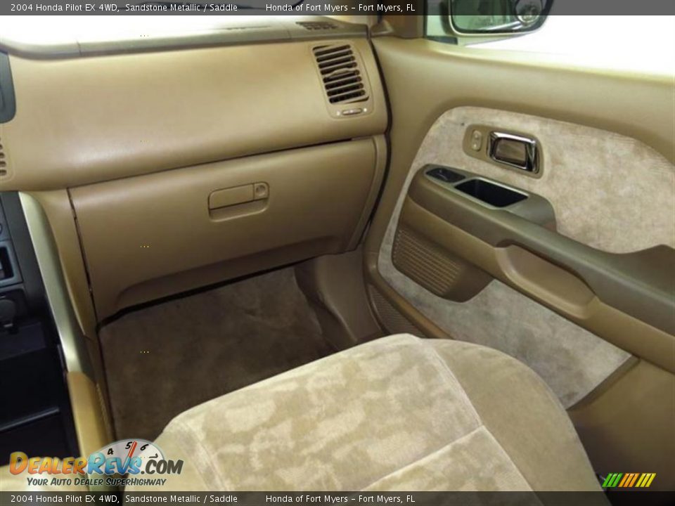 2004 Honda Pilot EX 4WD Sandstone Metallic / Saddle Photo #14