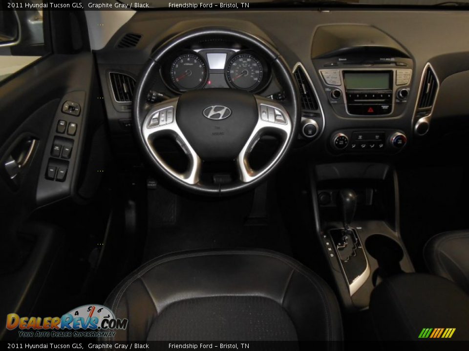 2011 Hyundai Tucson GLS Graphite Gray / Black Photo #23