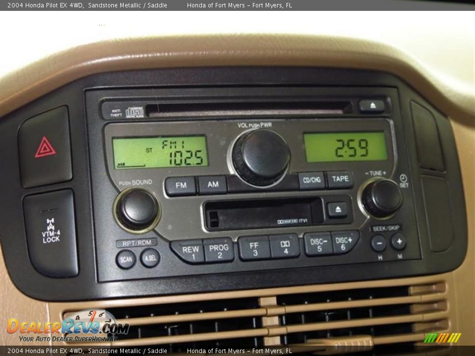 2004 Honda Pilot EX 4WD Sandstone Metallic / Saddle Photo #21