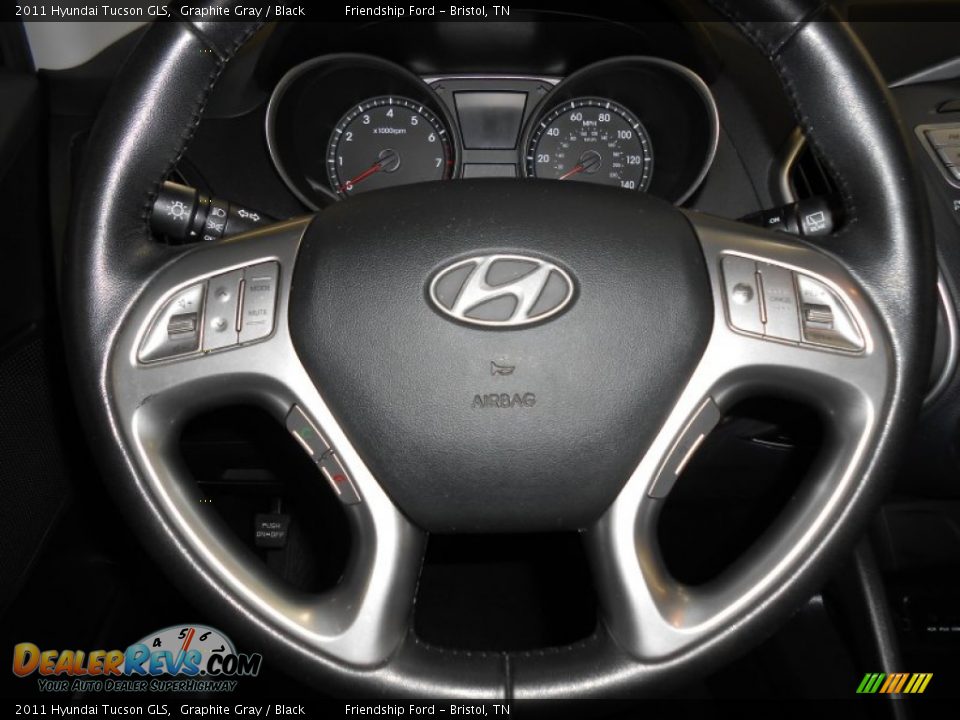 2011 Hyundai Tucson GLS Graphite Gray / Black Photo #26