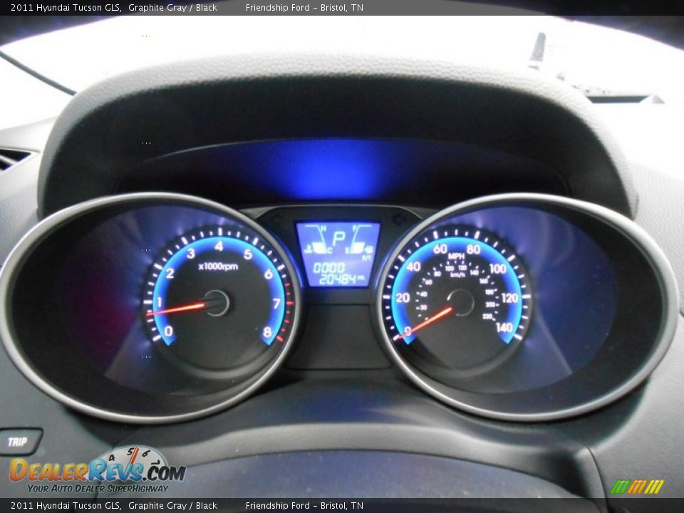 2011 Hyundai Tucson GLS Graphite Gray / Black Photo #27