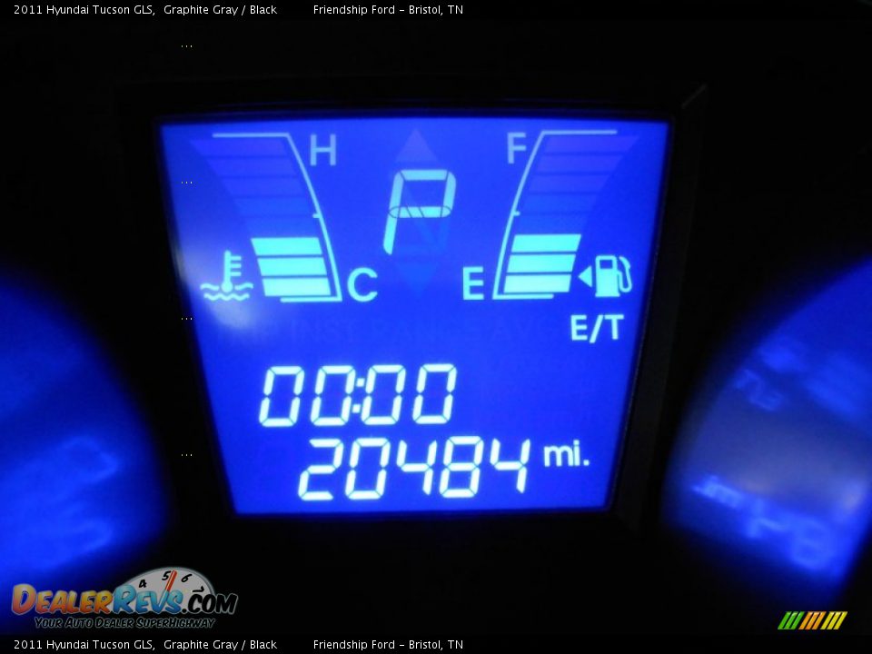 2011 Hyundai Tucson GLS Graphite Gray / Black Photo #28