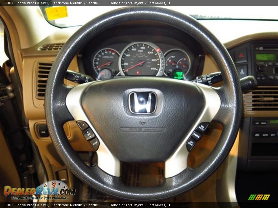 2004 Honda Pilot EX 4WD Sandstone Metallic / Saddle Photo #24