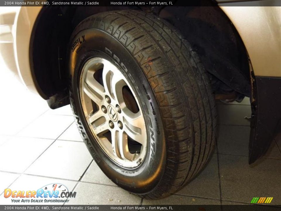 2004 Honda Pilot EX 4WD Sandstone Metallic / Saddle Photo #26