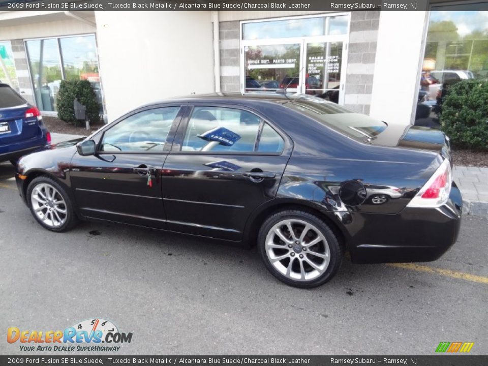 Tuxedo Black Metallic 2009 Ford Fusion SE Blue Suede Photo #4